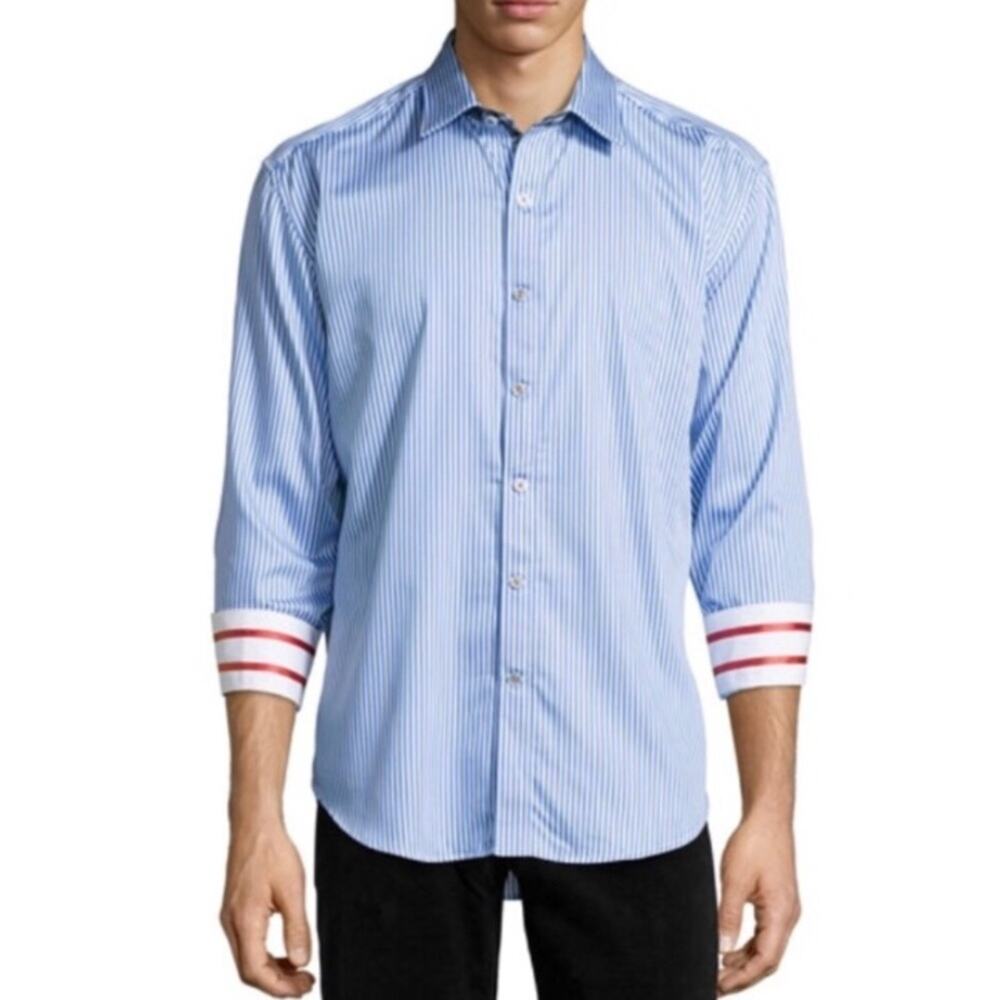 Robert‎ Graham Excalibur Striped Tailored Shirt.